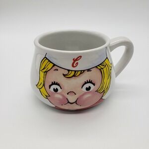 Campbell Soup Mug Cup Bowl 1998 Vintage‎ Houston Harvest HH 16 oz White Kid